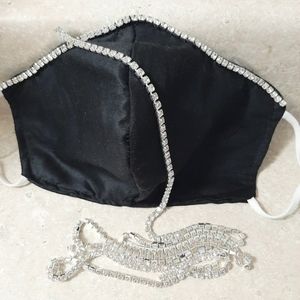 Rhinestone Face Mask
